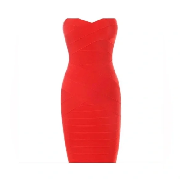 open lace back dress House of CB Carmen Midi